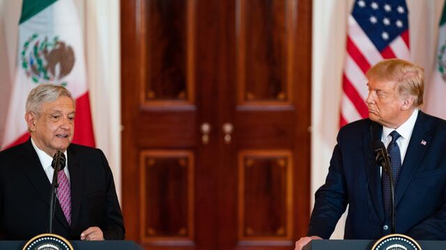 Amlo y Donald Trump.