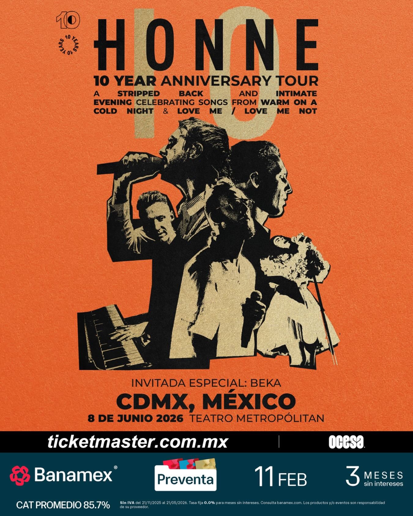 Concierto de HONNE en Teatro Metropólitan