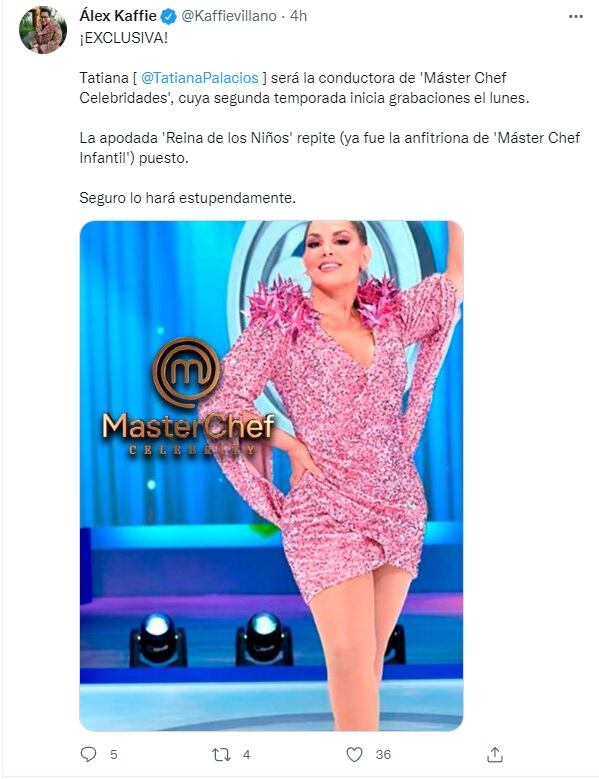 MasterChef Celebrity México conductora