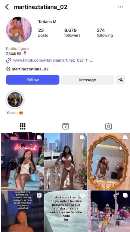 Influencer Tatiana Martínez