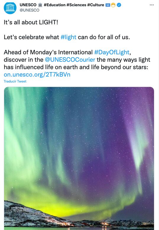 Día Internacional de la Luz