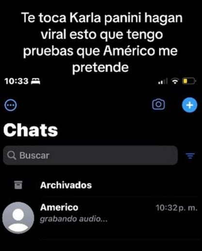 Infidelidad de Américo Garza a Karla Panini