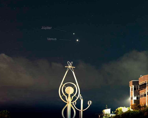 Conjunción de Venus y Júpiter