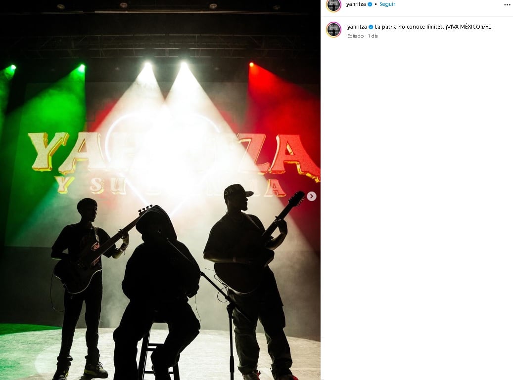Yahritza y su esencia comparte mensaje por la Independencia de México.