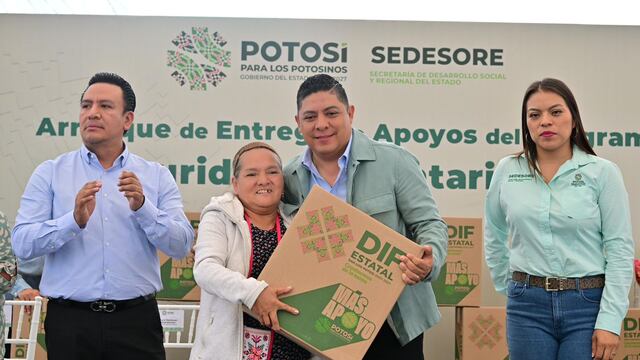 Ricardo Gallardo arranca programa de seguridad alimentaria