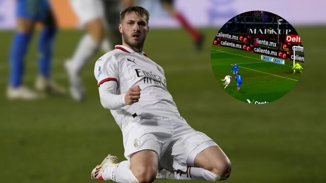 Primer gol de Santiago Giménez con el AC Milan.