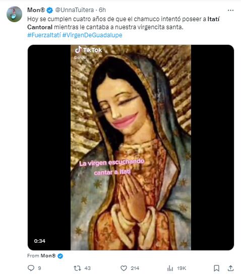 Memes de Itatí Cantoral cantando ‘La Guadalupana