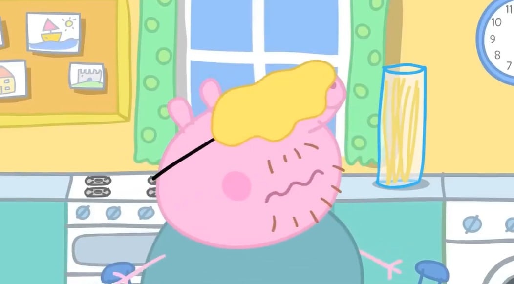 Peppa Pig aprende a cocinar pancakes