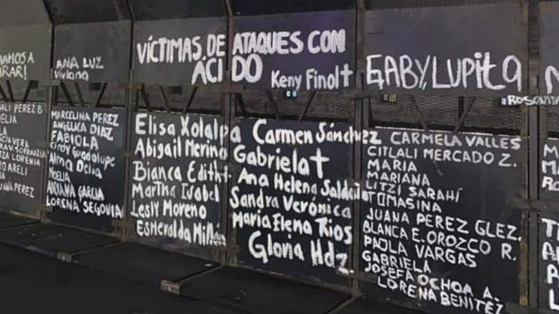 Víctimas de ataque con ácido