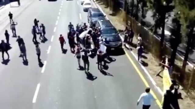 Momento del atropello