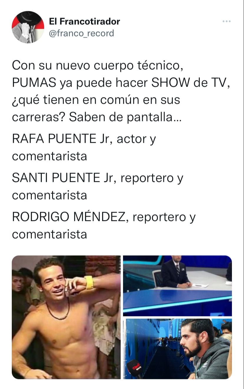 En redes sociales tundieron al cuerpo técnico del Club Pumas.