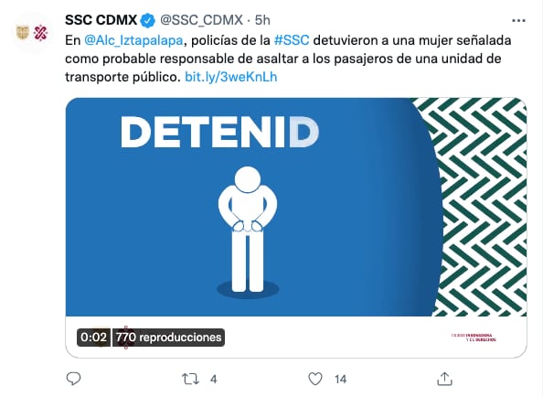 SSCCDMX detiene a uno de los asaltantes de combi en Iztapalapa