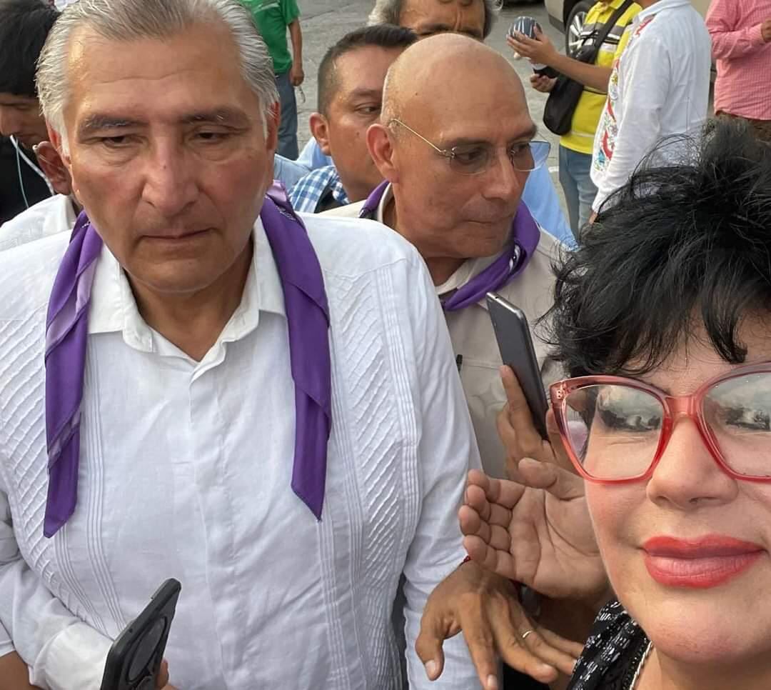 Zoraya Zamora y Adán Augusto López