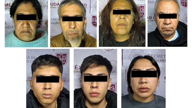 Detienen a 7 por extorsión a bares en Acoxpa; aseguran más de 650 dosis de droga