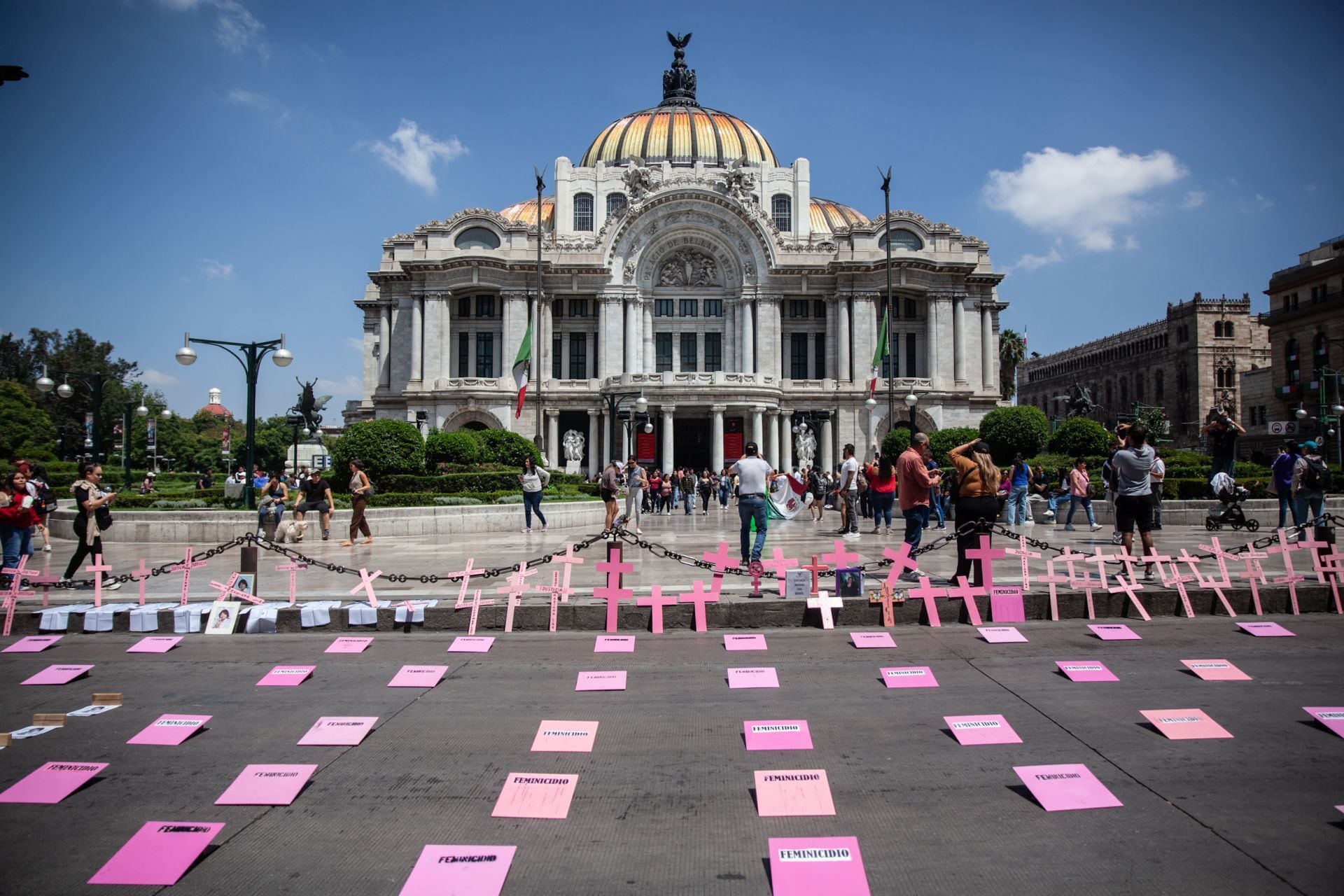 Protesta contra los feminicidios