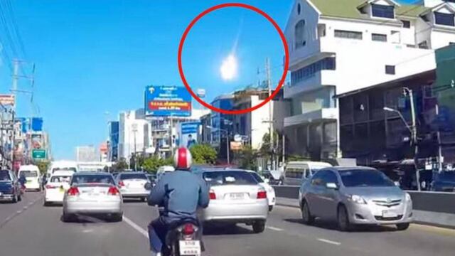 Cae pequeño meteorito en Bangkok y se vuelve viral (VIDEO)
