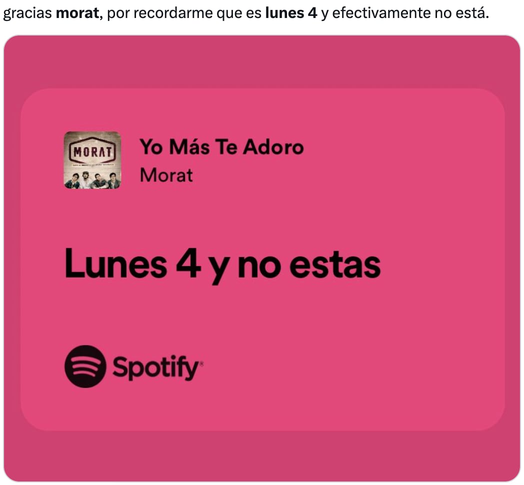 Esta es la canción de Morat para dedicar hoy lunes 4 de marzo