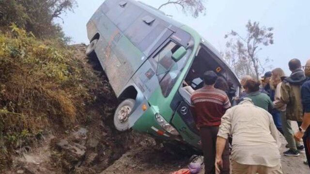Accidente de autobús en Machu Pichu