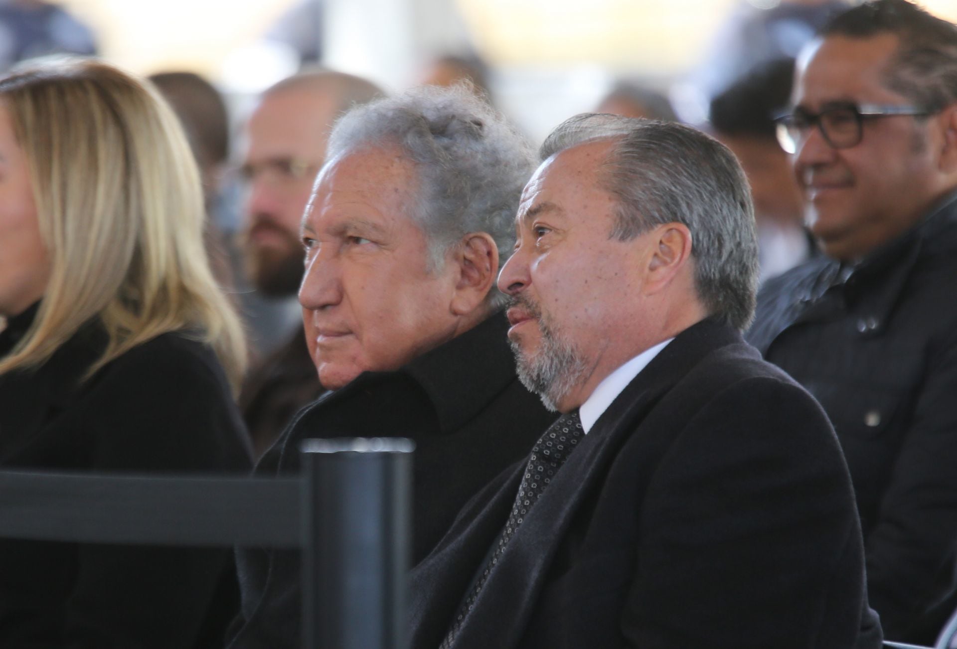 Arturo Montiel y César Camacho en evento con Delfina Gómez