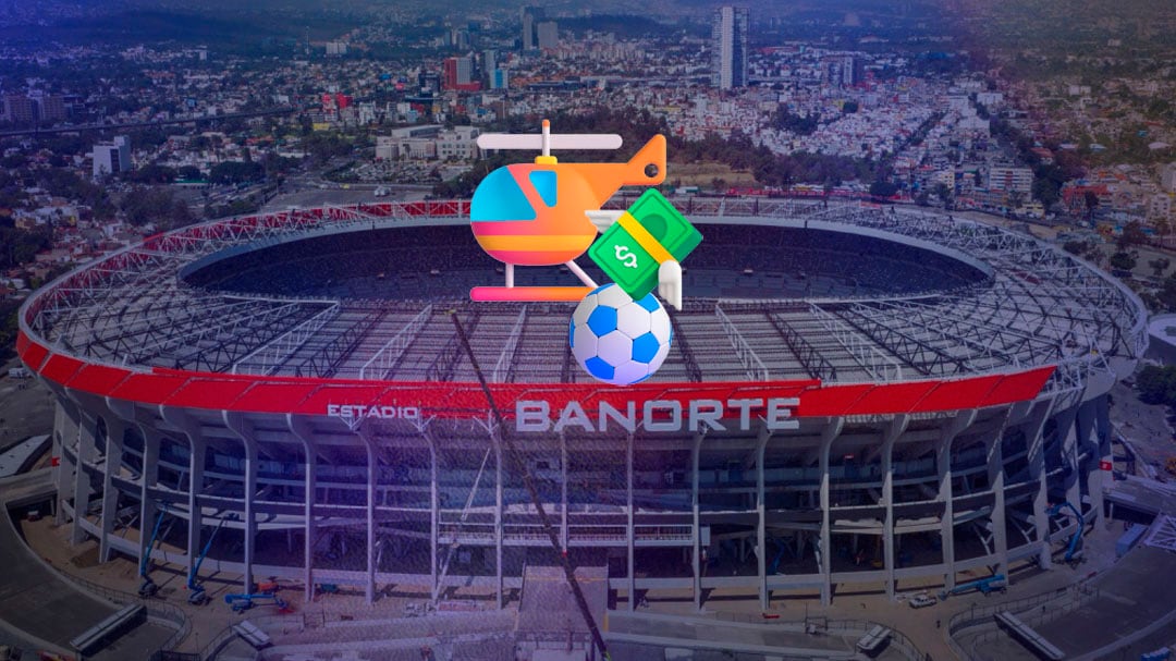 Olvídate del tráfico: llegar en helicóptero al Estadio Banorte cuesta 71 mil pesos