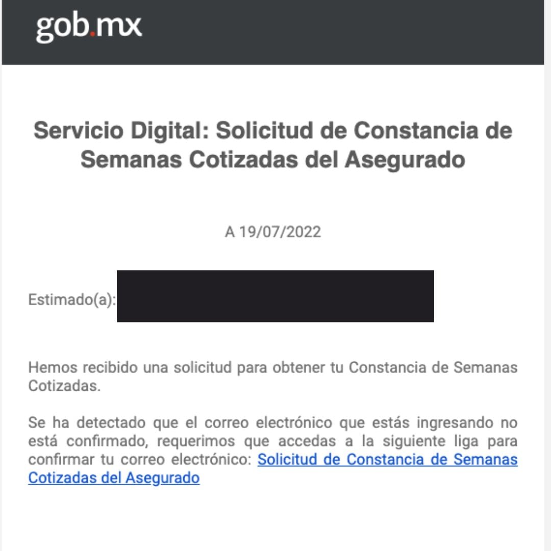 Constancia de semanas cotizadas