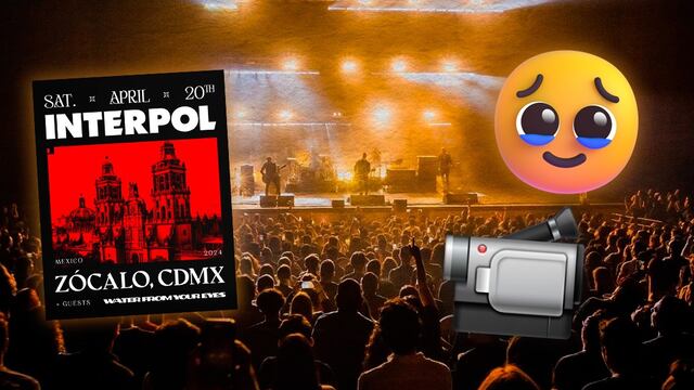 Concierto de Interpol en el Zócalo de CDMX