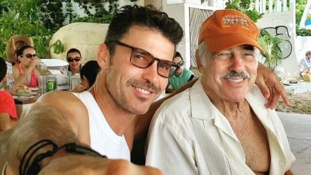 Leonardo García junto a su papá Andrés García