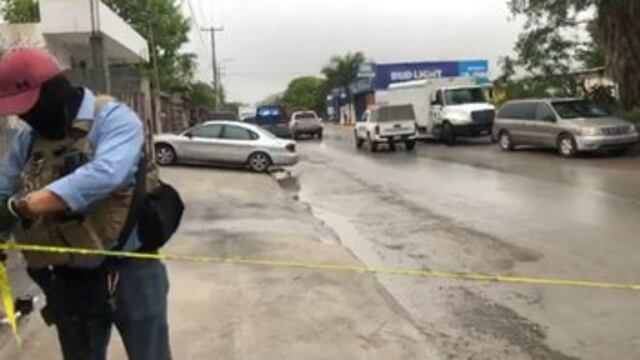 Zona del ataque en Reynosa.