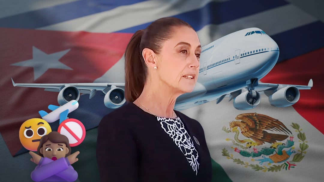 Sheinbaum niega que se hayan suspendido los vuelos a Cuba