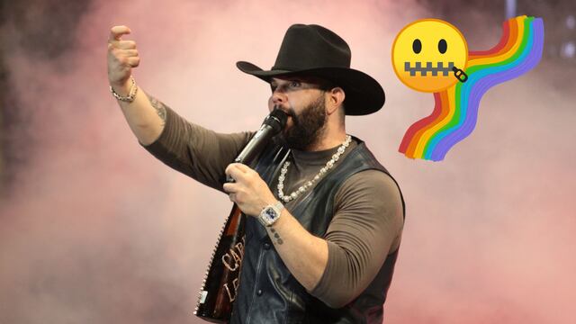 Carín León habla de su polémica con el 'perico', diciendo que es gay y con gusto en la moda.