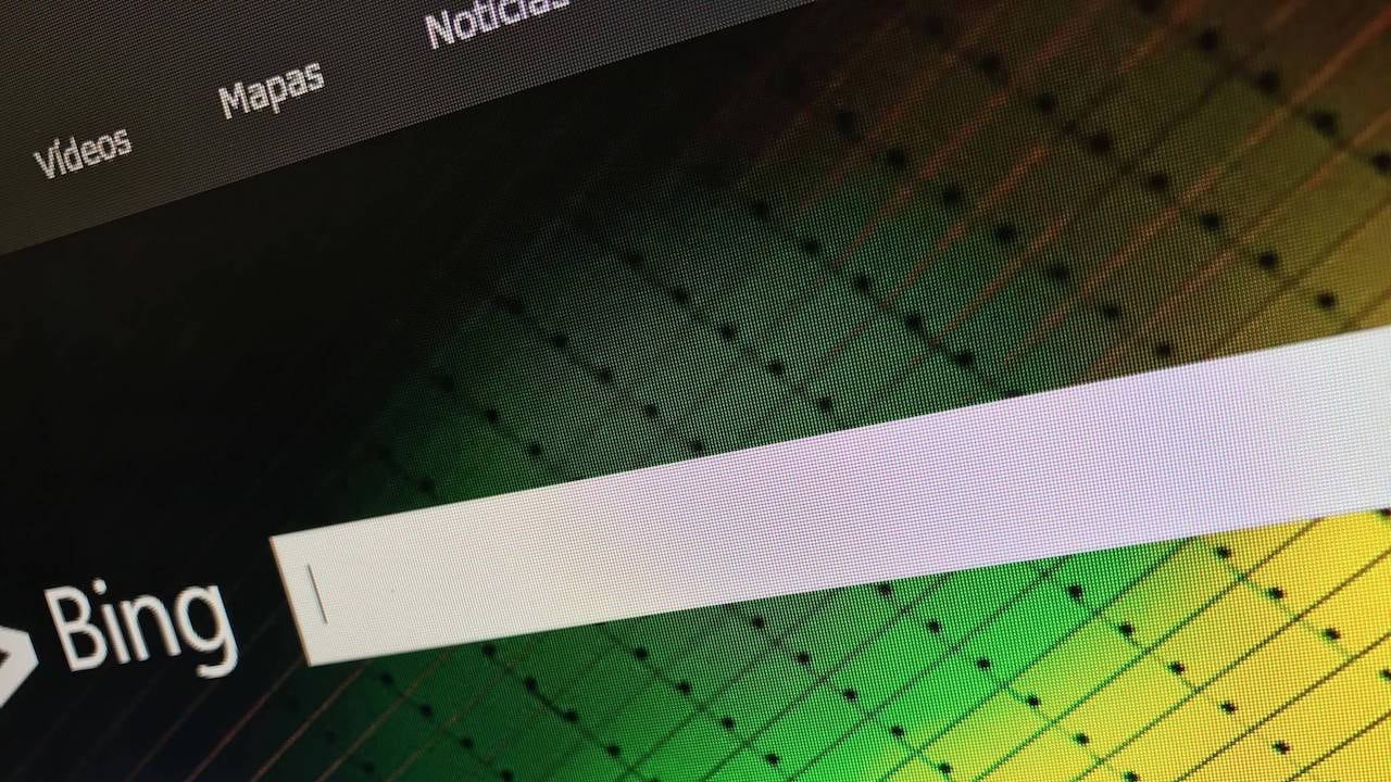 El buscador Bing, de Microsoft.