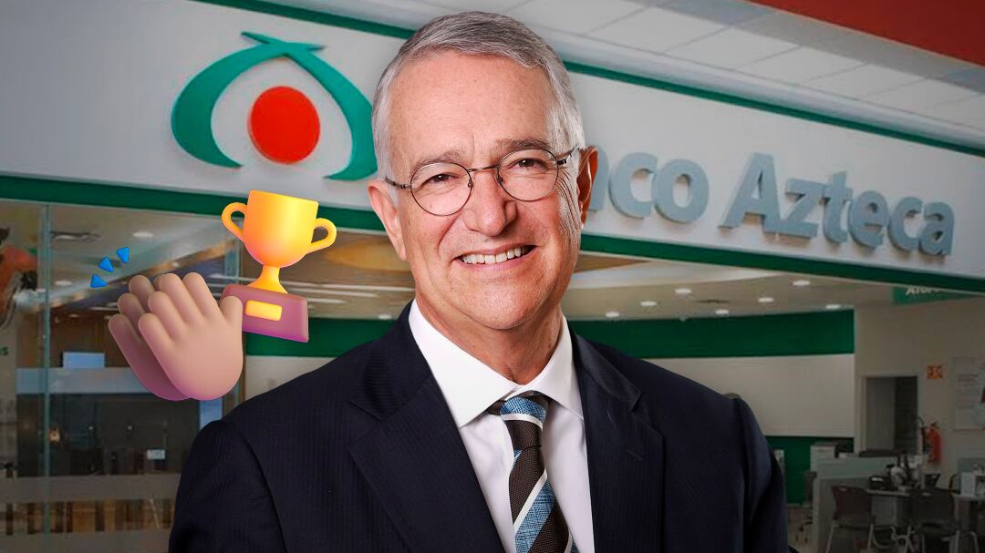 Ricardo Salinas Pliego celebra premio internacional a Banco Azteca por pagos de remesas