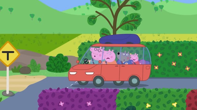 Peppa Pig y el nuevo auto
