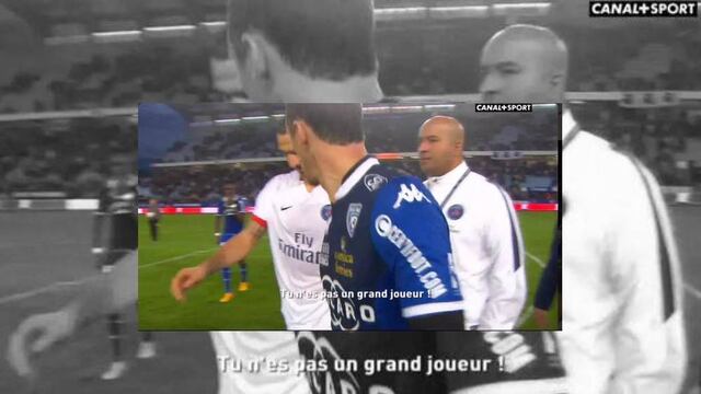 “Eres una m... No eres un gran jugador. Deberías tener un poco más de respeto por los demás”, Zlatan no reaccionó.