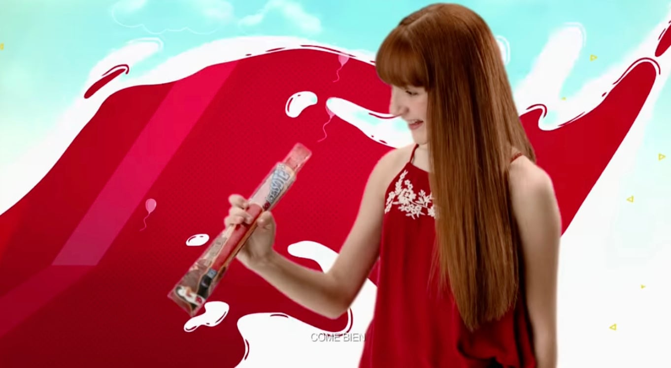 Elaine Haro en el comercial para Bonice