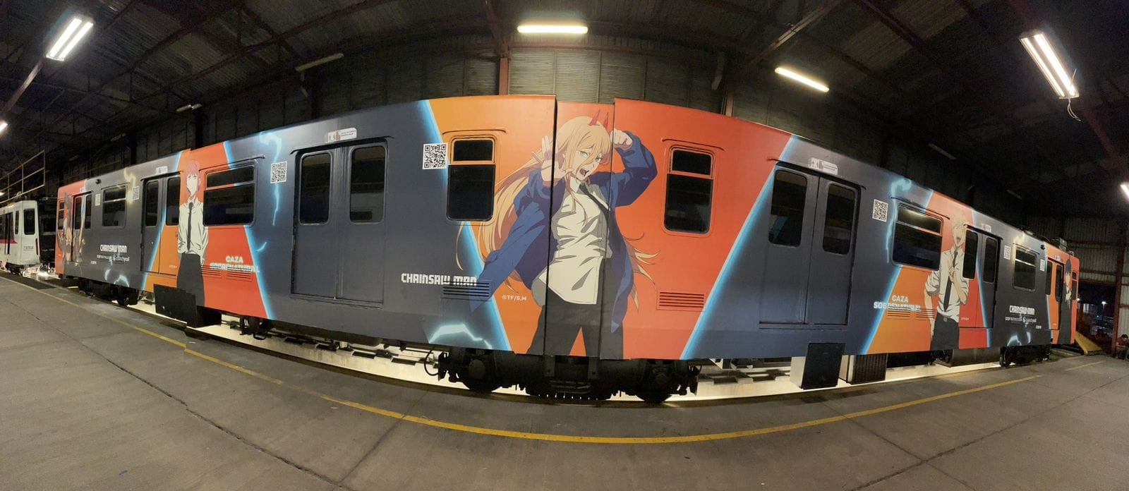 Vagones de Chainsaw Man en Guadalajara y Monterrey