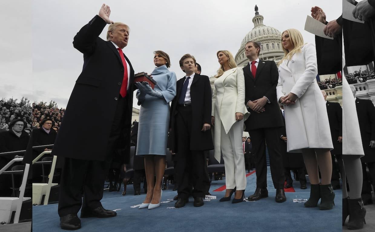 Donald Trump durante la toma de posesión de su administración pasada.