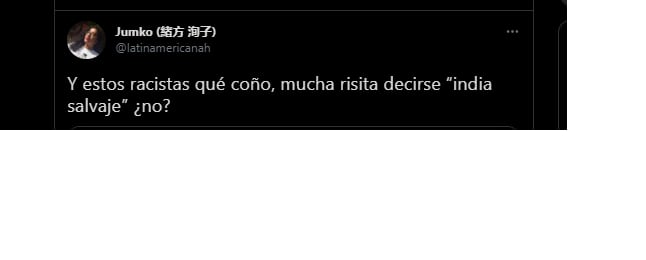Tweet sobre comentario racista de Cecilia Suárez y Paco León.