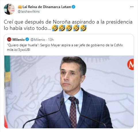 Laisha Wilkins se burla de Sergio Mayer.