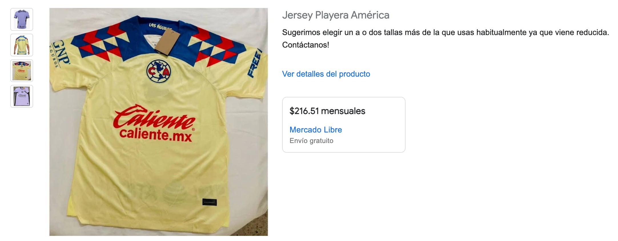 Jersey del Club América $634