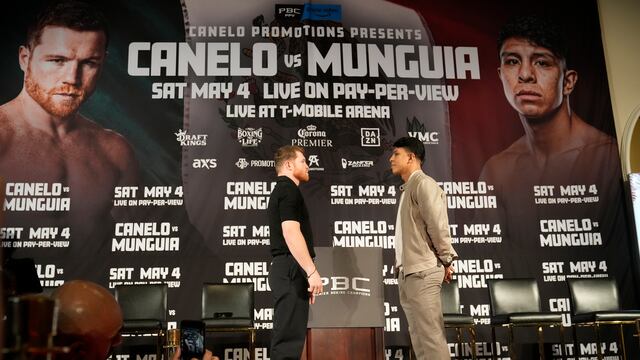 Canelo Alvarez cara a cara con Jaime Munguía