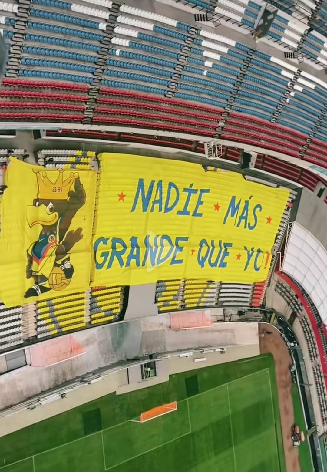 Tifo de fans del América