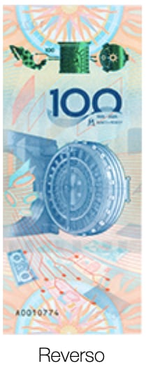 Billete conmemorativo del centenario de Banxico