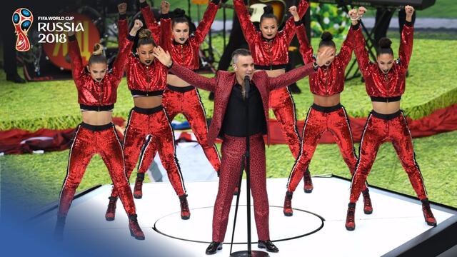 Robbie Williams en acción.