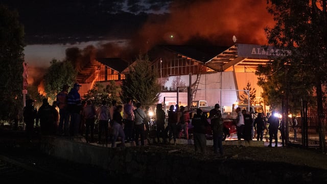 Incendio en las bodegas de Alimentación para el Bienestar en Zacatecas.