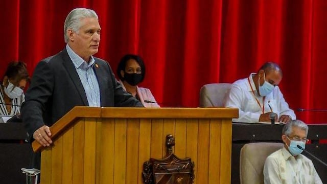 Miguel Díaz-Cannel , presidente de Cuba