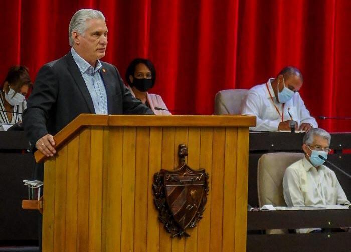Miguel Díaz-Cannel , presidente de Cuba