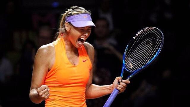 Sharapova a su regreso a la pista.