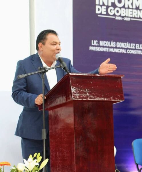 Nicolás González Elizalde. Alcalde de Nicolás Flores, Hidalgo