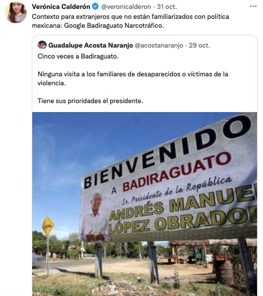 Tuit al que Joaquín Cosío dio rt.